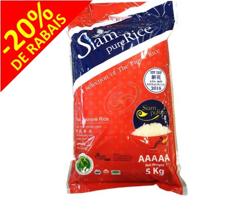 Riz parfumé Thaï 5kg "SIAM" AAAAA Nouvelle Recolte
