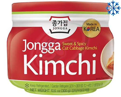 JONGGA MAT KIMCHI 300G 500X400 FRIGO +4C Mat Kimchi coupé 300g "JONGGA"