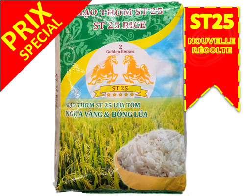 Riz parfumé ST25 18kg "2 GOLDEN HORSES"
