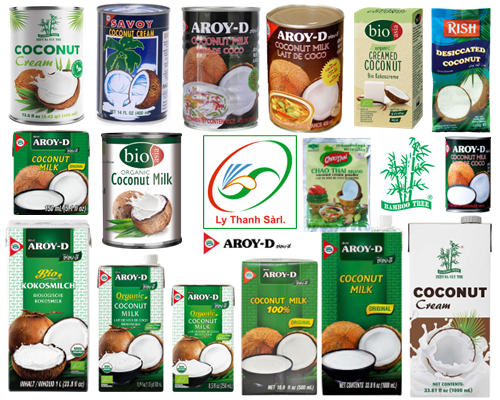 Lait, Crème de noix de coco