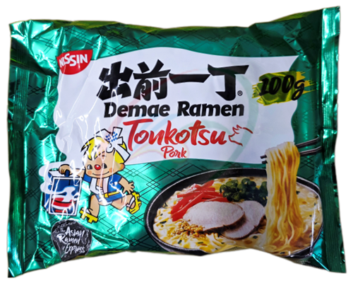 Nouilles instantanées saveur porc TONKOTSU "NISSIN"