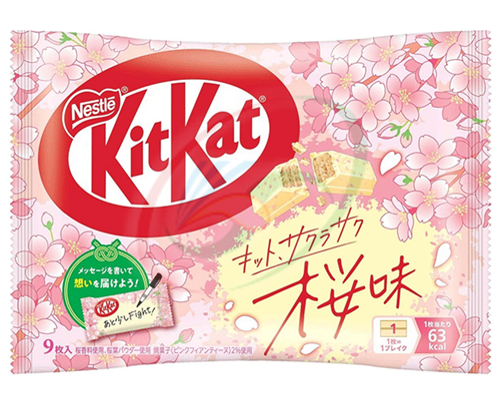 Gaufrette enrobée saveur SAKURA "KITKAT"