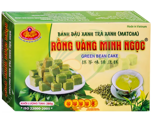 Gâteau au haricot mungo & matcha 'RỒNG VÀNG' "MINH NGỌC"