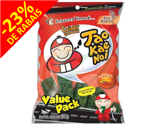Snack d'algues croustillant Hot & Spicy "TAO KAE NOI"