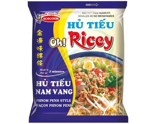 Nouilles de riz instantanées PHNOM PENH "OH! RICEY"