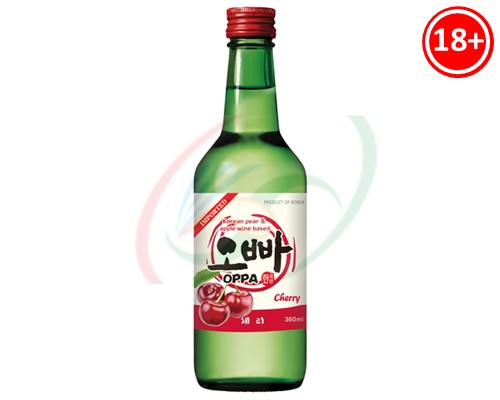 Soju goût Cerise "OPPA" (Alcool 12% vol.)