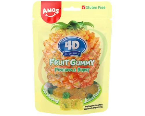 Bonbons gélifiés 4D à l'ananas "AMOS"