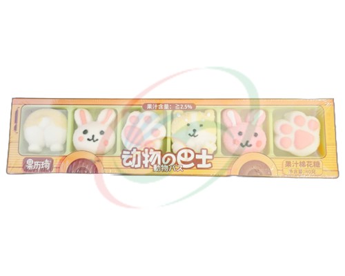 Bonbons MARSHMALLOW "GLQ" (Bus à animaux mignons)