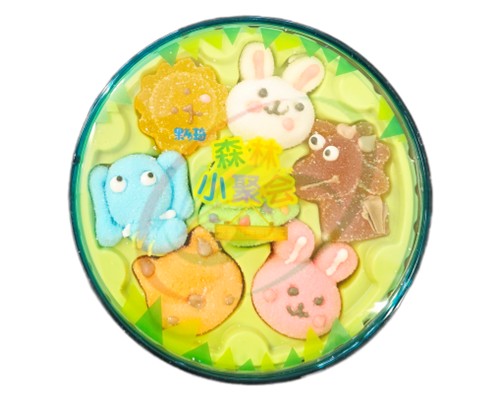 Bonbons MARSHMALLOW gélifiés "GLQ" thème de fête en forêt