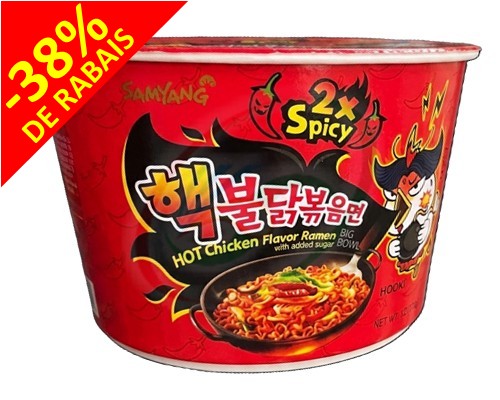 Bol de nouilles piquantes goût de poulet 2X "SAMYANG"