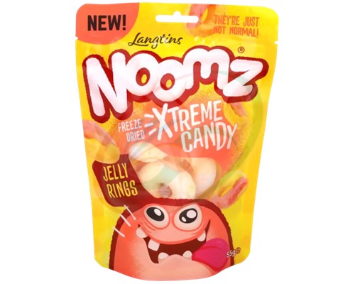 Bonbons lyophilisés au goût de pêche "NOOMZ"