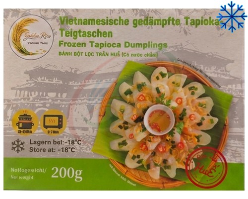 Raviolis de tapioca vapeur aux crevettes "GR" Bánh bột lọc trần huế