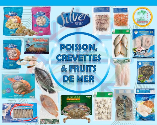 Poisson, Crevettes & Fruits de mer