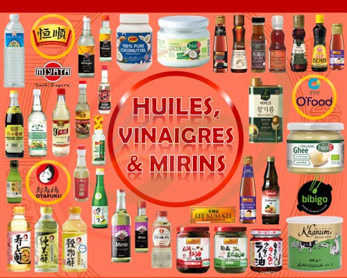 Huiles, Vinaigres & Mirins