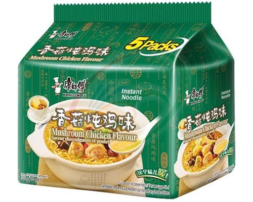 Nouilles instantanées saveur champignons & poulet "KANG SHI FU"