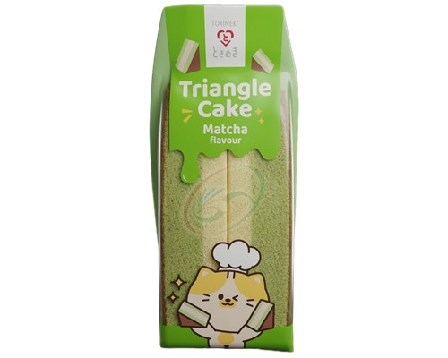 Gâteau Triangle Sponge au goût de Matcha "TOKIMEKI"