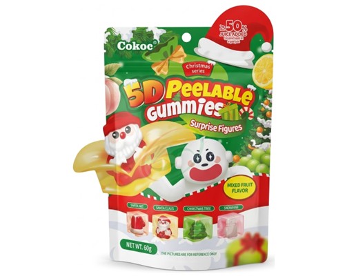 Bonbons mou 5D PELABLES saveur de fruits "COKOC"