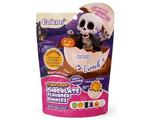 Bonbons mou saveur de fruits & chocolat "COKOC" HALLOWEEN