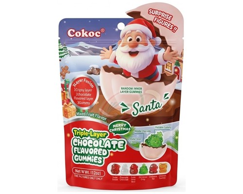 Bonbons mou PELABLES saveur de fruits & chocolat "COKOC"