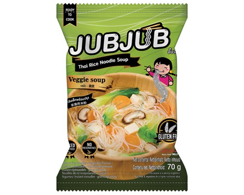 Nouilles de riz instant. saveur légumes "JUB JUB"