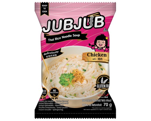 Nouilles de riz instant. saveur poulet "JUB JUB"