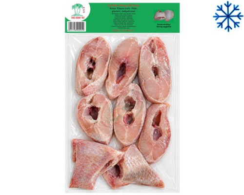Poisson de tilapia rouge coupé "TCT" Cá diêu hồng cắt khúc