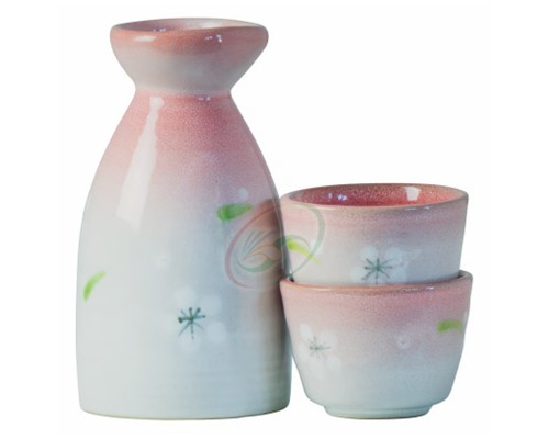 Set pour Sake ROSE "JADE TEMPLE"
